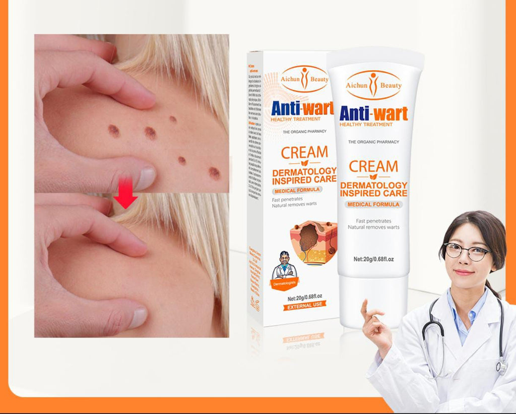 Crema dermatóloga para eliminar verrugas